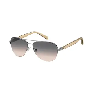 Fossil Zonnebril Voor Dames, Zwart, 57, Zwart.