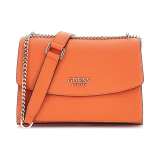 Guess Schoudertas Calista Convertible Xbody Flap Bag Orange Oranje