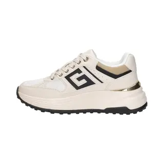 Guess Fonzi Damessneakers – Ivoorkleurig Fltfon FAB12 Stof, Beige, 36 Eu