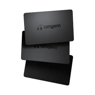 Tangem 2.0 - 3 Card Set (Bitcoin, Weitere), Crypto Wallet, Schwarz