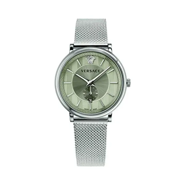 Versace VBQ060017 Men's Analogue Quartz Watch With Stainless Steel Strap, Beige, Fashion thumbnail