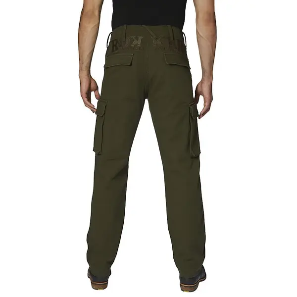 Rokker Cargo Olijf Jeans - Maat 32/34 - Broek thumbnail
