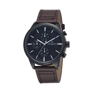 Pierre Cardin Men's Multi Dial Quartz Watch With Leather Strap PC902741F103