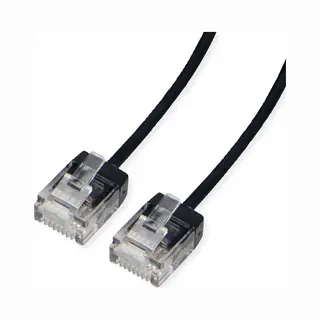 Roline 21.15.4460 Netzwerkkabel Schwarz 0,5 m Cat6a U/Utp (Utp)