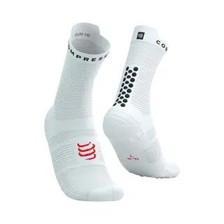 Compressport Pro Racing V4.0 Run High Socken Weiß/schwarz - T3
