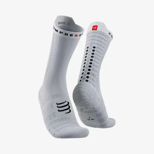 Compressport Pro Racing V4.0 Ultralight Bike Socken Weiß/schwarz - T4 thumbnail
