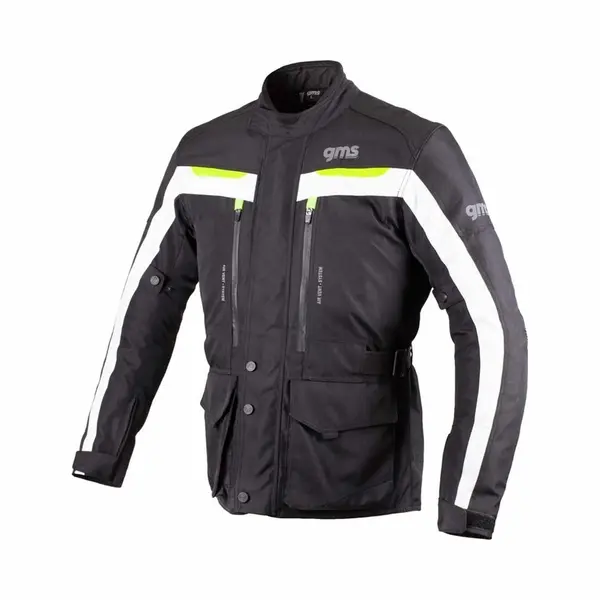 Gms Motorradjacke Gms Gear Motorrad Textiljacke Wasserdicht Atmungsaktiv Winddicht Protektoren Reflektierende Reißve thumbnail
