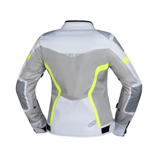 Ixs Trigonis-Air Dames Grijs Geel Textiele Motorjas - Maat M - Jas