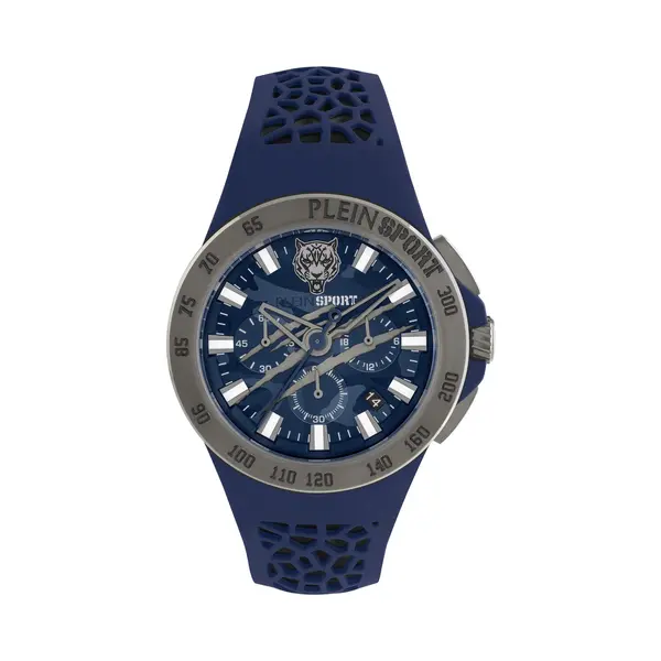 Philipp Plein Plein Sport Herren Uhr Analog Quarz Thunderstorm Chrono PSABA0223 Silikon thumbnail