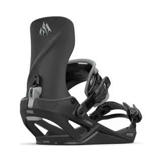 Jones Mercury Fase Snowboard Bindings All-Mountain Freeride Performance With Responsive Control – Eclipse Black - M