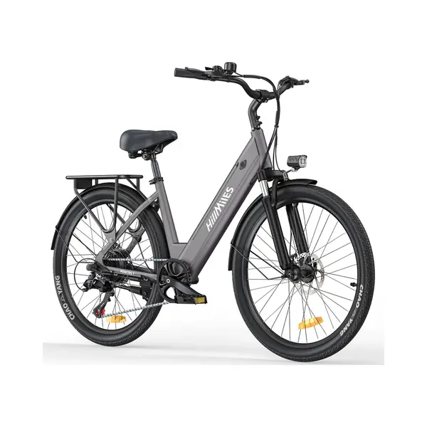 HillMiles Milecity 1 Elektrische Fiets - Motor 250W - Actieradius 80km - 26 Inch - Grijs thumbnail