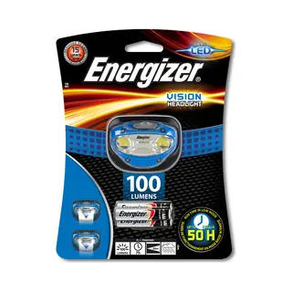 Energizer Vision Schwarz, Blau, Transparent Stirnlampe Led