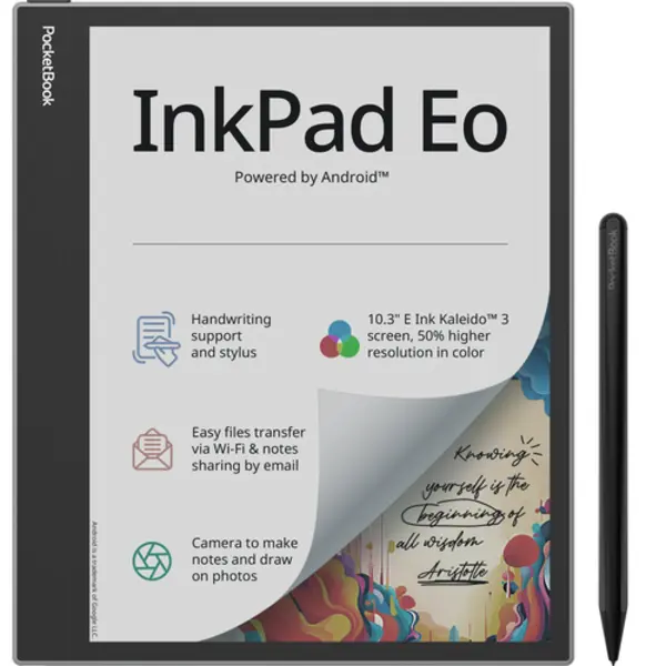 PocketBook InkPad Eo - Mist Grey e-book reader Touchscreen 64 Gb Wifi Zwart, Grijs thumbnail