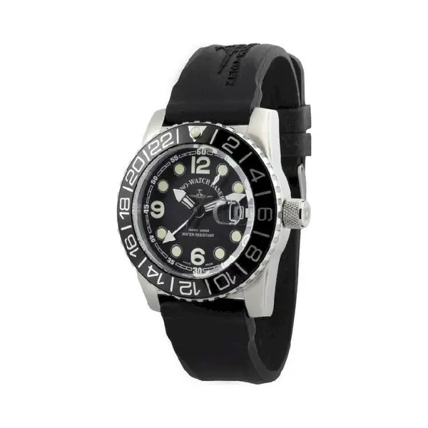 Zeno Analoge Quarz-Armbanduhr Für Herren, Mit Kautschukarmband, 6349Q_GMT_B thumbnail