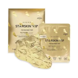Starskin Vip Gold Mask Foot 1x16g, Softening Foot Mask For All Skin Types, Korean Skin Care, Hydrating And Moisturizing With Shea Butter And Rose Oil,