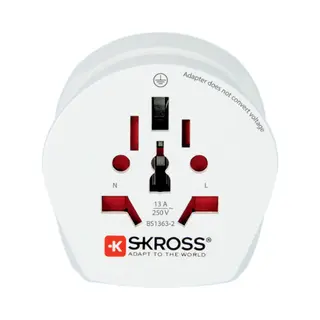 Skross 1.500202-E power plug adapter Type F White