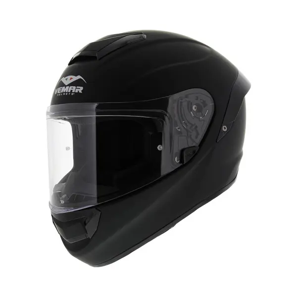 Vemar Motorhelm Hurricane Solid Mat Zwart - Maat L thumbnail