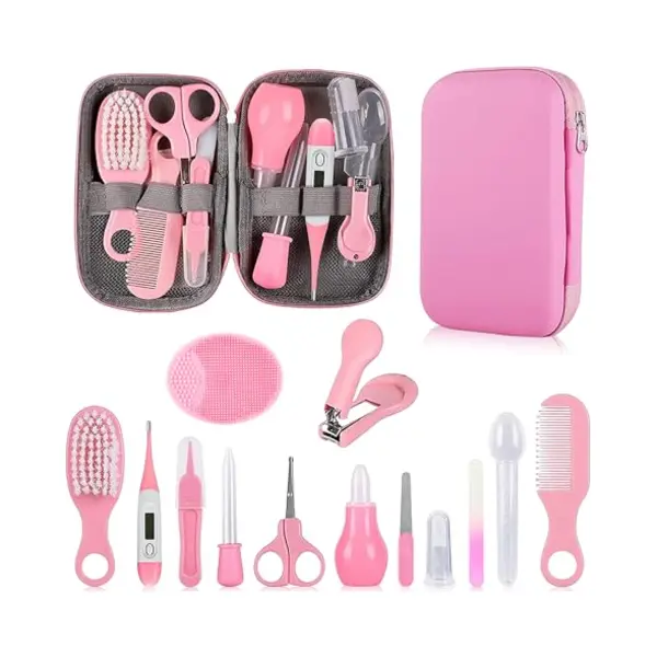 Wxa Baby-Pflegeset, Sicherheitspflege-Set Für Kleinkinder Mit Haarbürste, Kamm, Nagelknipser, Nasensauger, Baby-Essentials-Set Für Neugeborene, thumbnail
