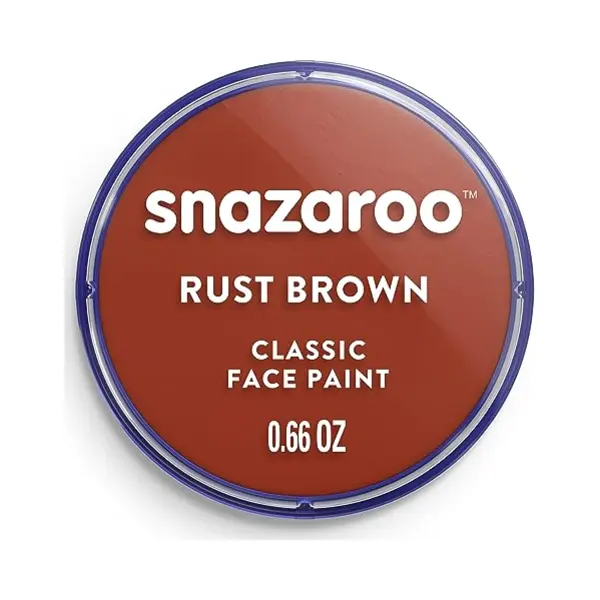 Snazaroo Classic Face And Body Paint For Kids And Adults, Rust Brown Colour, Water Based, Easily Washable, Non-Toxic, Makeup, Body Painting For thumbnail