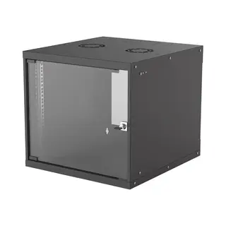 Intellinet 19" Wandverteiler, Basic Line, 9 He, 487 (H) x 540 (B) x 560 (T) mm, Flatpack, Schutzklasse IP20, schwarz