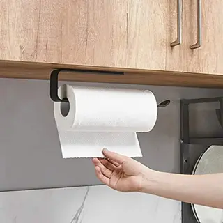 Anhorts Kitchen Roll Holder Under Cabinet, Under Cupboard Kitchen Roll Holder, Self Adhensive Paper Towel Holder For Bathroom, Cabinet, Toilet, Sink& Hotel,