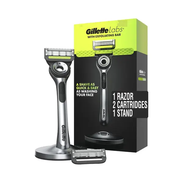 Gillette GilletteLabs With Exfoliating Bar Razor 1 Razor 2 Cartridges 1 Magnetic Stand thumbnail