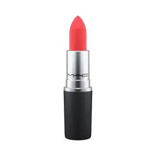 Mac Cosmetics Powder Kiss Lipstick Mandarin O - Matte Finish - 3g