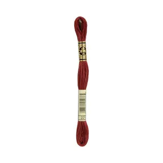 Dmc 117-221 Six Strand Embroidery Cotton Floss, Dark Shell Pink, 8.7-Yard