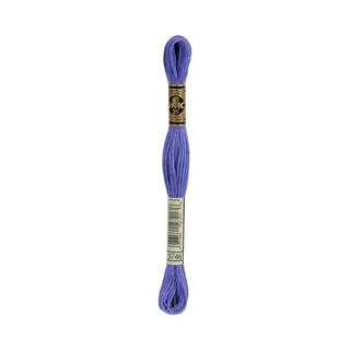 Dmc 117-3746 Mouline Stranded Cotton Six Strand Embroidery Floss Thread, Dark Blue Violet, 8.7-Yard