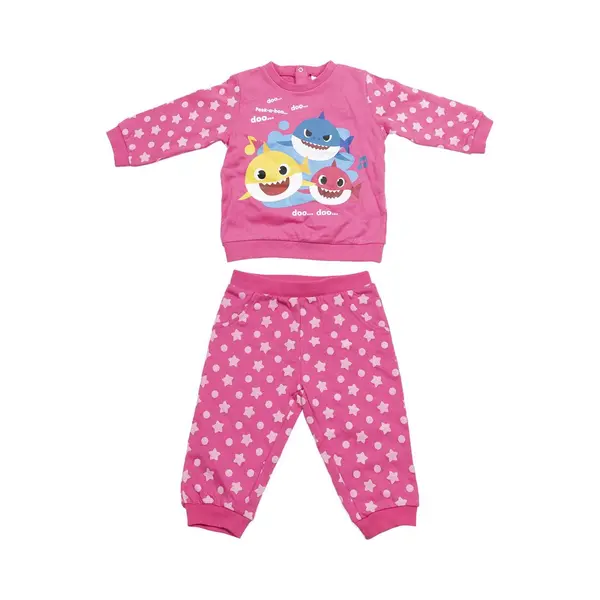 Joggingpak/ Pyjama Kind Baby Shark, Roze, Maat 18 Maanden thumbnail