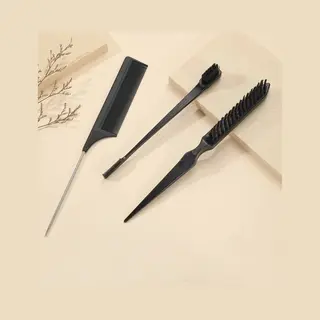Fa-Ve Slick Back Hair Brush - Slickback Hairbrush Set Van 3 - Haarborstel - Toupeerkam - Toupeerborstel - Hairbrush - Slick Back Brush - Slick Back