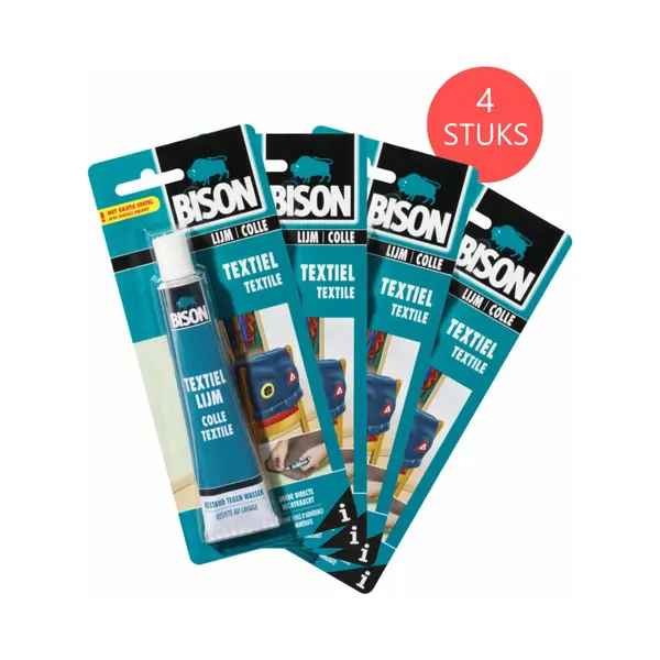 4x Bison Textiellijm Tube 50 Ml thumbnail