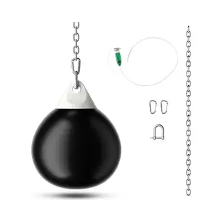 Coast Wasserboxsack - Befüllbar - Max. 50 Kg - Ø 45 Cm - Schwarz