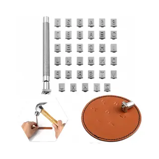 Set Van 36 Stuks - Stempel Van Leren Letters En Cijfers - Alfabet Stempelgereedschap - Stempelset Van Leer - Stempel Van Kleiletters - Voor Het