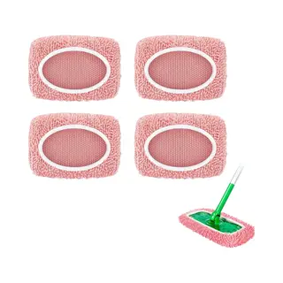 4-stuks Navulling Vloermop - Mopdoek - Mopmat - Microvezelmopmat - Geschikt Voor Nat En Droog Gebruik - Compatibel Met De Swiffer Sweeper Mop En De 25