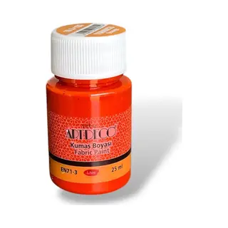 art-oba Textielverf 25ml – Wasbare Stoffenverf Voor Kleding & Accessoires – Ideaal Voor Diy, T-Shirts, Katoen, Canvas – Oranje