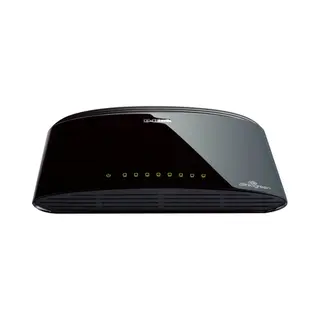 D-Link Des-1008D Unmanaged Fast Ethernet (10/100) Zwart