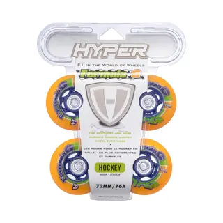 Indoor 72 Mm (76A) Skate Wieltjes Hyper Formula G Era Oranje - Zwart