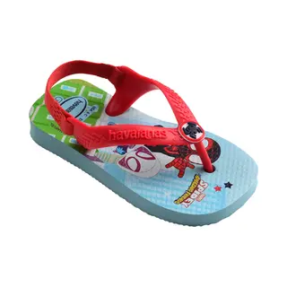 Havaianas Unisex Kinder Baby Marvel Flipflop, Blau/ Rot, 23/24 Eu