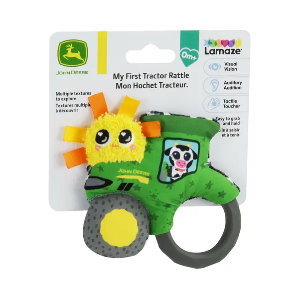 Tomy, Rammelaars Voor Baby's, Lamaze John Deere Rammelaar Mijn Eerste Tractor Zachte Babyrammelaar Makkelijk Vast Te Pakken thumbnail