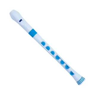 Nuvo Recorder+ With Hard CaseGerman Fingering White And Blue