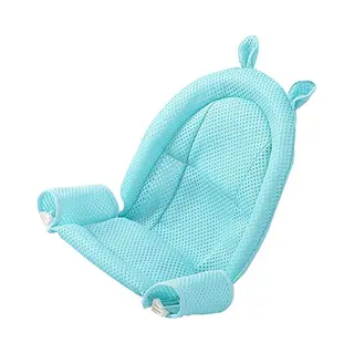Lemgyiamz Baby Seat Mesh Sky Blue For Infant 0-3 Years Anti-Slip Adjustable Newborn Shower Bath Seat Infante Shower Baby Shower Chair