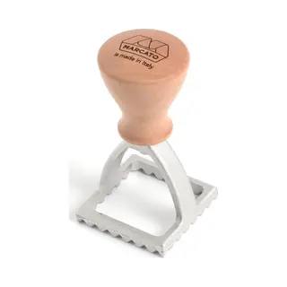 Marcato Ravioli- Und Plätzchenausstecher, Ravioli-Macher, Plätzchenausstecher, Massivholz Und Druckguss-Aluminium, Made In Italy, 48 Mm