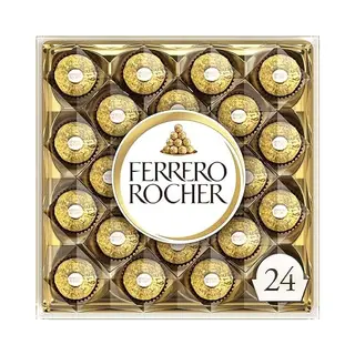 Ferrero Rocher Milk And Hazelnut Chocolate 24 Piece Gift Box, 300g