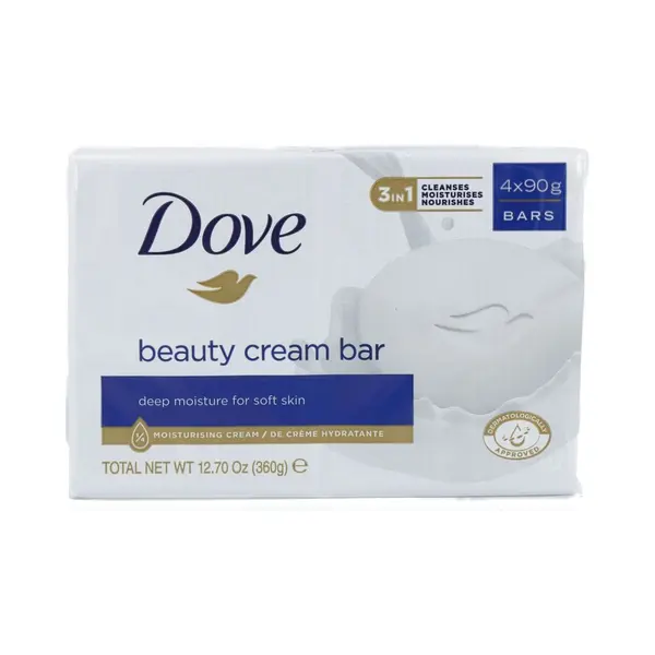 Dove Beauty Cream Bar Stuk zeep 100 g 4 stuk(s) thumbnail