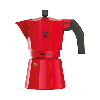 Italiaans Koffiezetapparaat - Pezzetti - Italexpress - Aluminium - 3 Kopjes - Rood