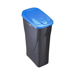 mondex Rubbish Bin Black/Blue Polypropylene (15 L)