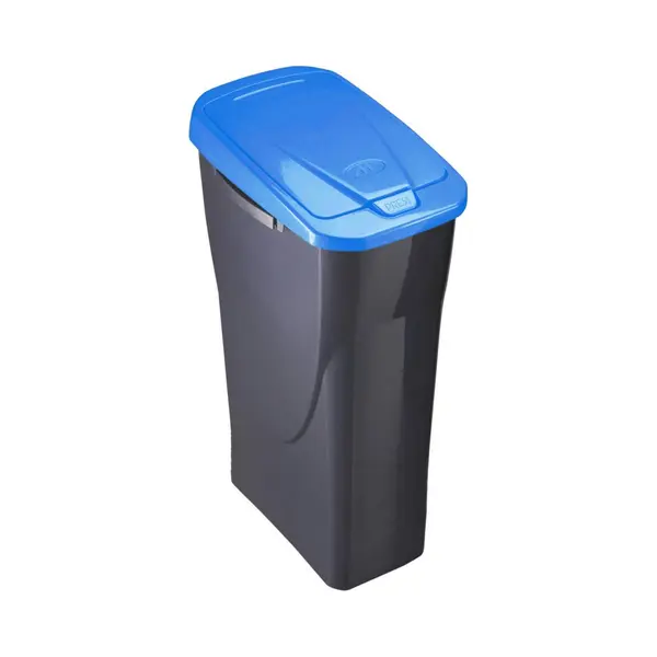 mondex Rubbish Bin Black/Blue Polypropylene (15 L) thumbnail