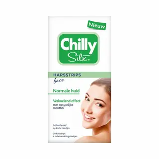 Chilly Silx Harsstrips Gezicht Normale Huid 10 Stuks