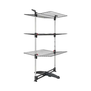 Tomado Ciclone Vario - Droogtoren - 38 Meter Drooglengte - Inklapbaar - Aluminium En Metaal - Zwart